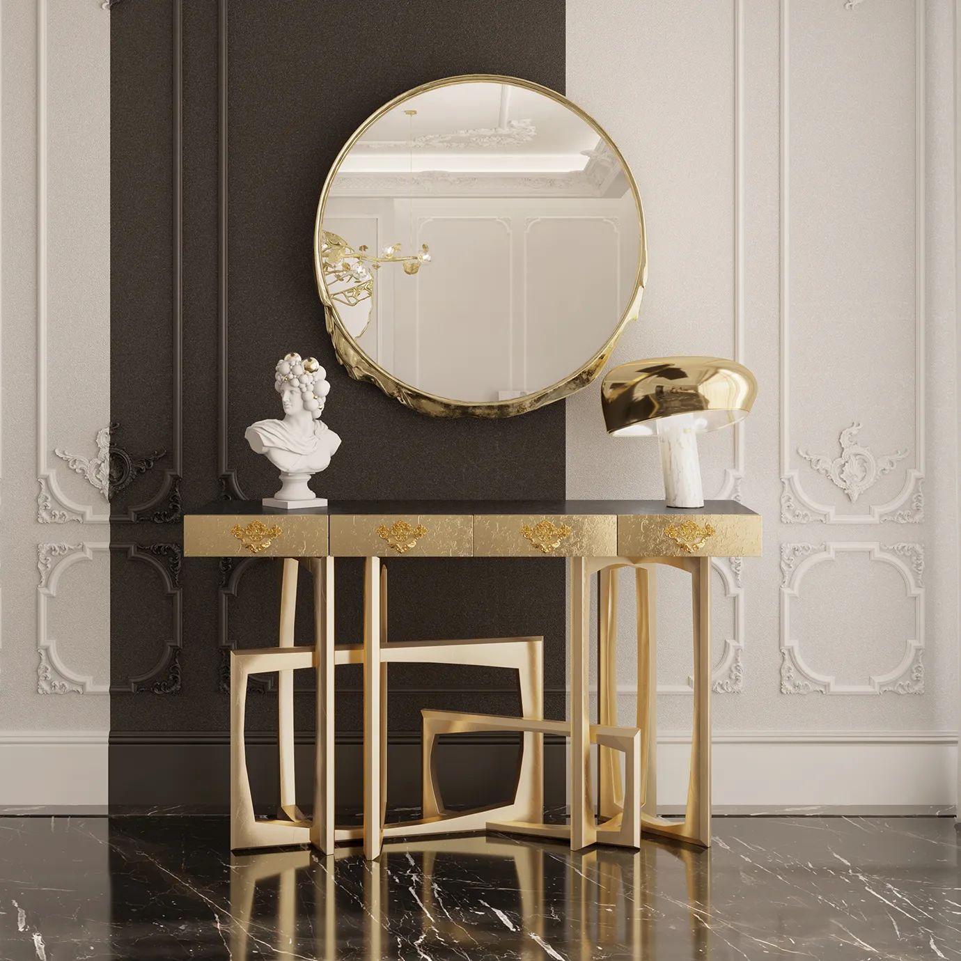 Консоль Metropolis от KOKET, дизайн Boca do Lobo