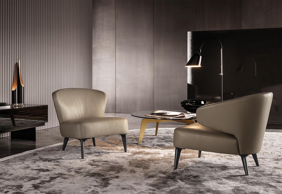 Кресло Aston, дизайн Minotti
