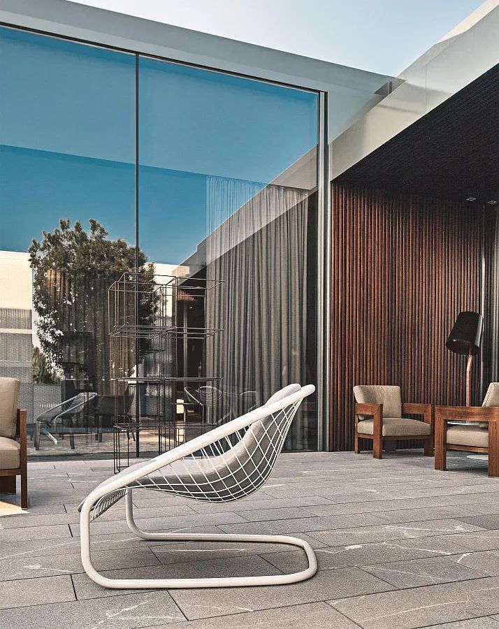 Кресло Cortina Outdoor, дизайн Minotti