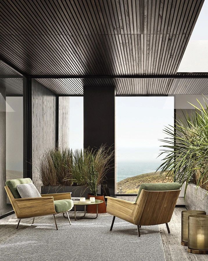 Кресло Daiki Outdoor, дизайн Minotti