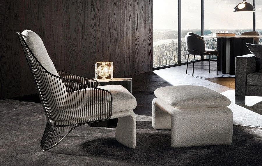 Кресло Fil Noir, дизайн Minotti
