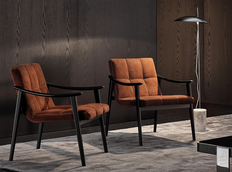 Кресло Fynn, дизайн Minotti