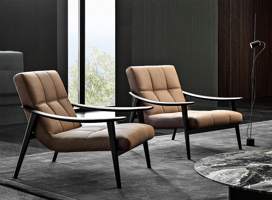 Кресло Fynn, дизайн Minotti