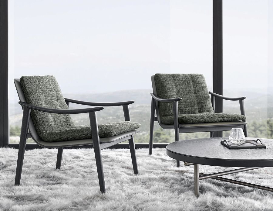 Кресло Fynn, дизайн Minotti