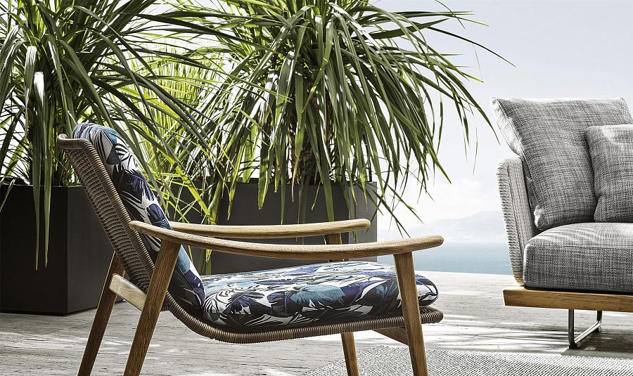Кресло Fynn Outdoor, дизайн Minotti