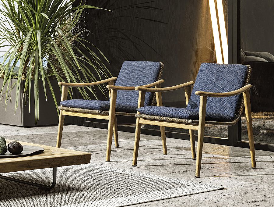 Кресло Fynn Outdoor, дизайн Minotti