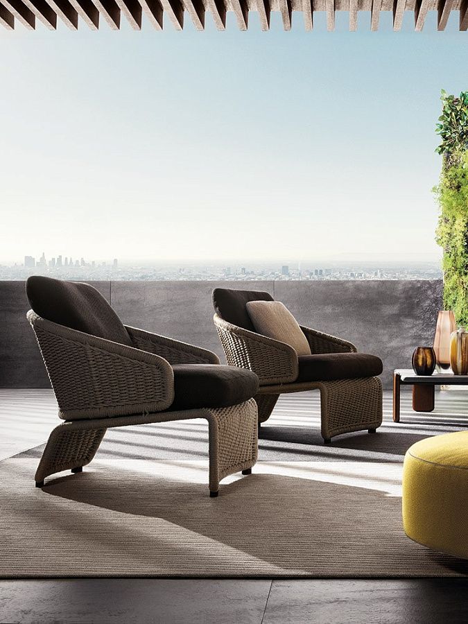 Кресло Halley Outdoor, дизайн Minotti