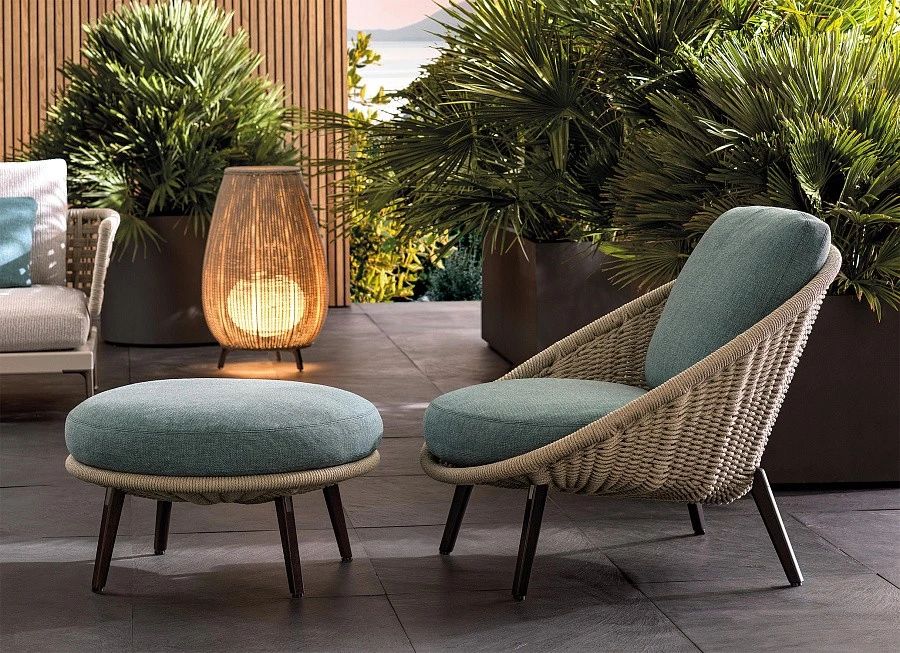 Кресло Lido Cord Outdoor, дизайн Minotti