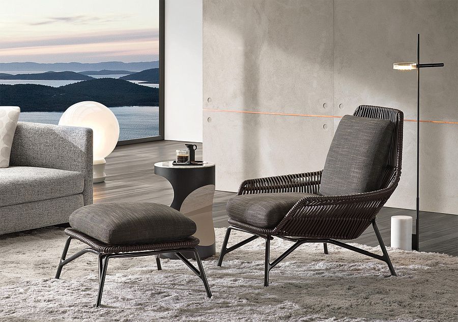 Кресло Prince Cord Indoor, дизайн Minotti