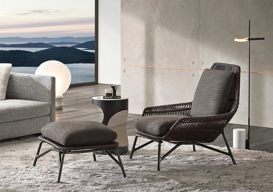 Кресло Prince Cord Ouutdoor, дизайн Minotti