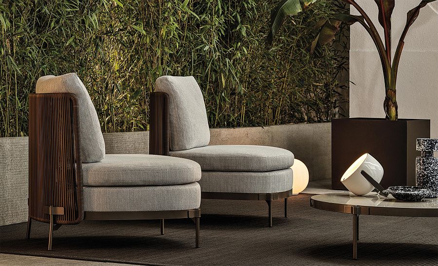 Кресло Tape Cord Outdoor, дизайн Minotti