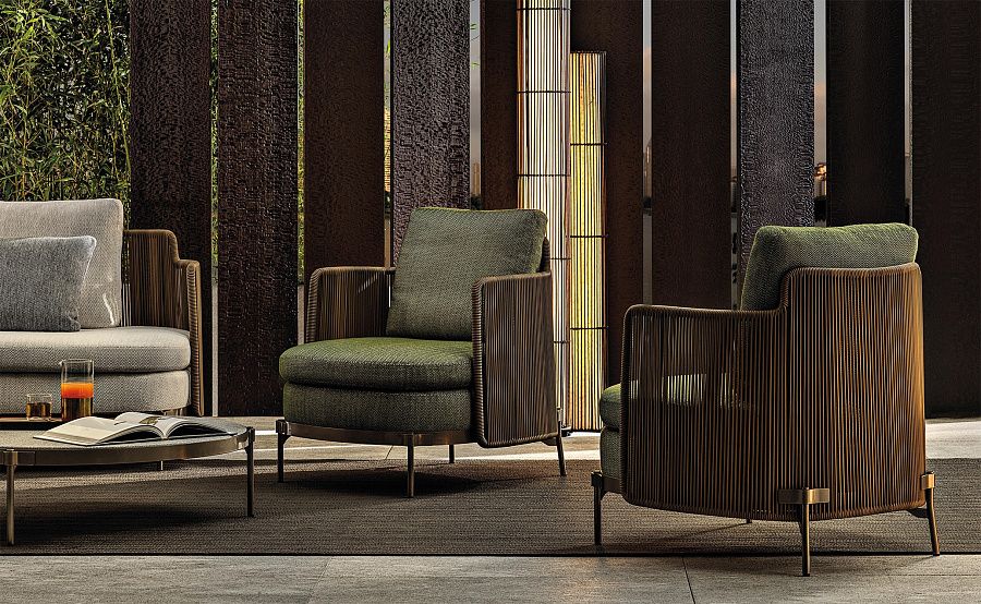 Кресло Tape Cord Outdoor, дизайн Minotti