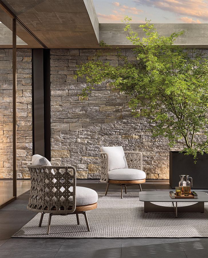 Кресло Torii Nest Outdoor, дизайн Minotti