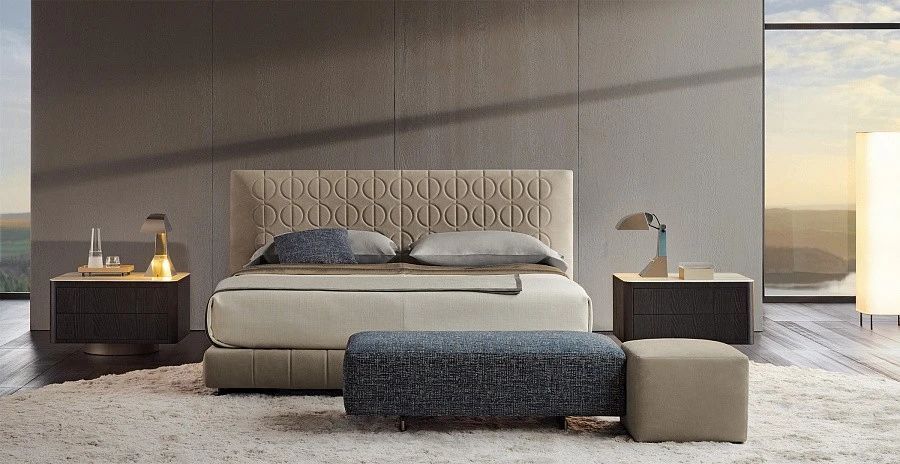 Кровать Curtis, дизайн Minotti