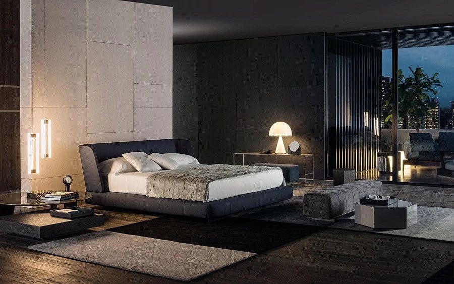 Кровать Reeves, дизайн Minotti