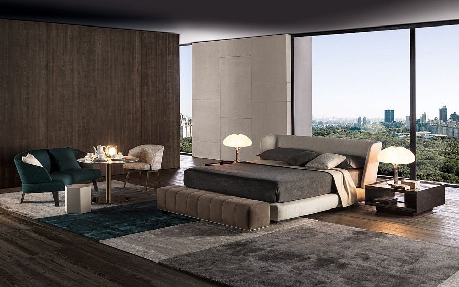 Кровать Reeves, дизайн Minotti