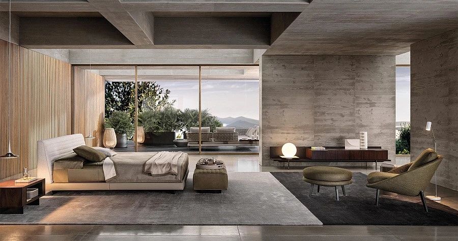 Кровать Roger, дизайн Minotti