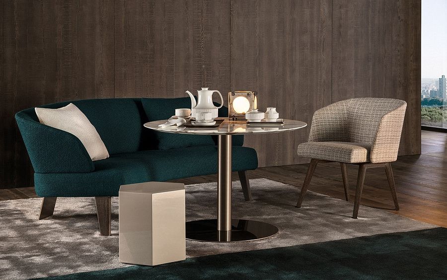 Полукресло Reeves, дизайн Minotti