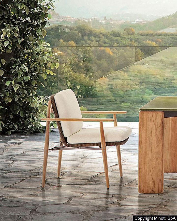 Полукресло Trio Outdoor, дизайн Minotti