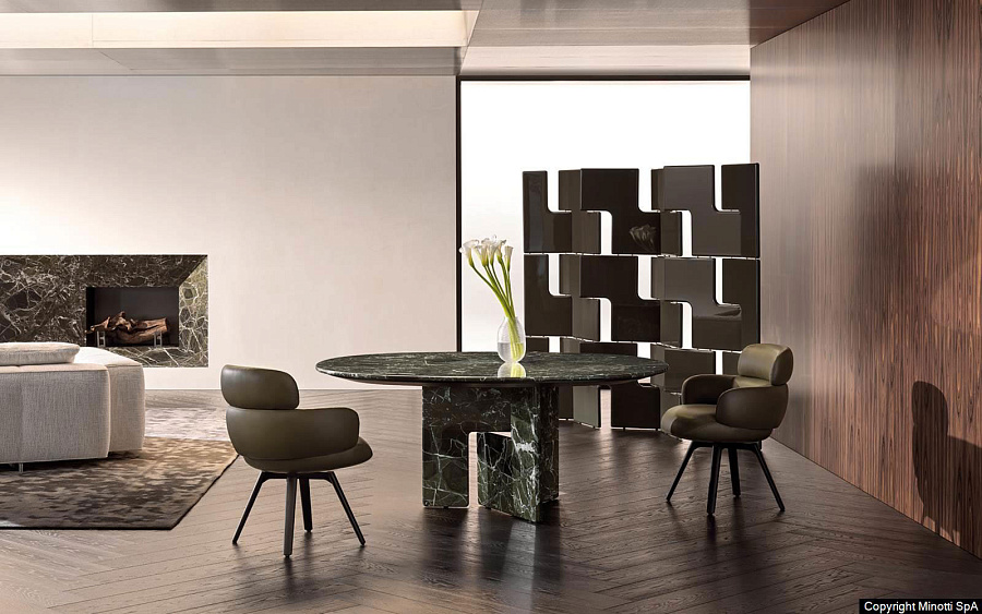 Полукресло Vivienne Dining, дизайн Minotti