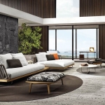 Диван Sunray, дизайн Minotti