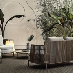 Диван Tape Cord Outdoor, дизайн Minotti