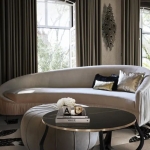 Диван Vamp Metal Base от KOKET, дизайн Boca do Lobo