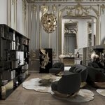 Книжный шкаф Garrett от KOKET, дизайн Boca do Lobo