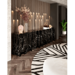 Консоль MONOCHROME FAUX-MARBLE SIDEBOARD, дизайн Boca do Loco