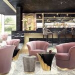 Кресло Besame Metal Base от KOKET, дизайн Boca do Lobo