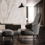 Кресло Leslie, дизайн Minotti