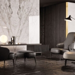 Кресло Leslie, дизайн Minotti