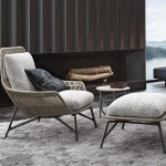 Кресло Prince Cord Indoor, дизайн Minotti