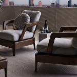 Кресло Virginia Outdoor, дизайн Minotti