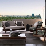 Кресло Virginia Outdoor, дизайн Minotti