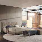 Кровать Curtis, дизайн Minotti