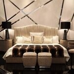 Кровать Plisse от KOKET, дизайн Boca do Lobo