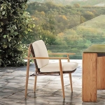 Полукресло Trio Outdoor, дизайн Minotti