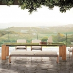 Стол Drake Dining Outdoor, дизайн Minotti