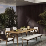 Стол Fynn Outdoor, дизайн Minotti