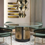 Стол круглый Amos, дизайн Visionnaire