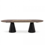 Стол обеденный BERTOIA OVAL от BRABBU, дизайн Boca do Lobo