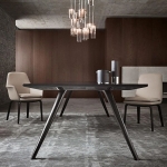 Стол обеденный Evans, дизайн Minotti