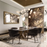 Стол обеденный KOI II от BRABBU, дизайн Boca do Lobo