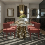 Стол обеденный KOI II от BRABBU, дизайн Boca do Lobo