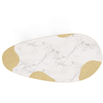 Стол обеденный ophelia carrara marble and gold, дизайн Boca do Loco