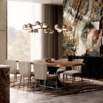 Стол обеденный PLATEAU от BRABBU, дизайн Boca do Lobo