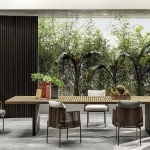 Стол Quadrado Outdoor, дизайн Minotti