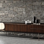 Тумба низкая Superquadra, дизайн Minotti