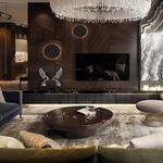 Журнальный столик Empire Walnut от KOKET, дизайн Boca do Lobo